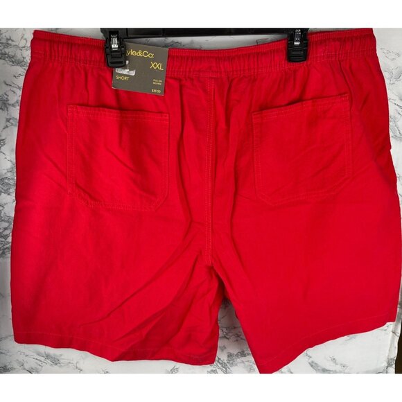 Style & Co. Womens Size XXL Pull-On Mid Rise Shorts Red - Picture 2 of 9